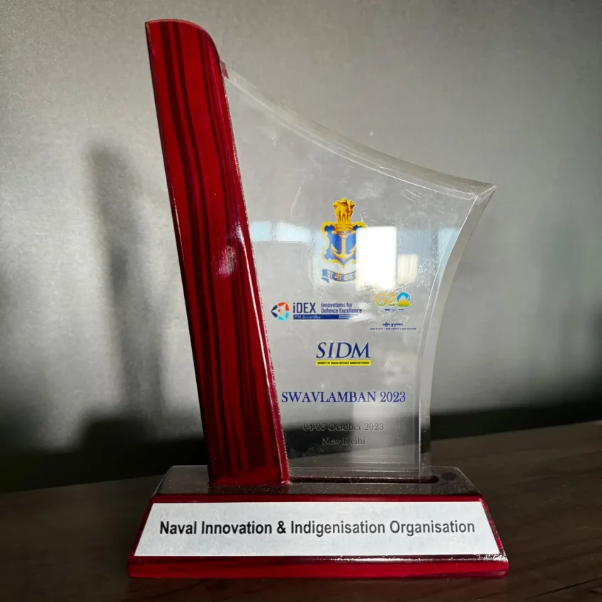 Technology Showcase Award by NIIO, INDIAN NAVY at Swavlamban 2023